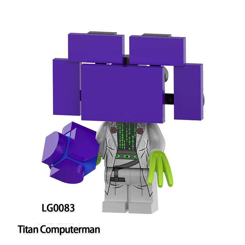 Скибиди Туалет Аниме Мультяшные Кубики Спикермен Телевизормен Оператор Экшн MOC Туалетмен против Монитора Конструктор Аудио
