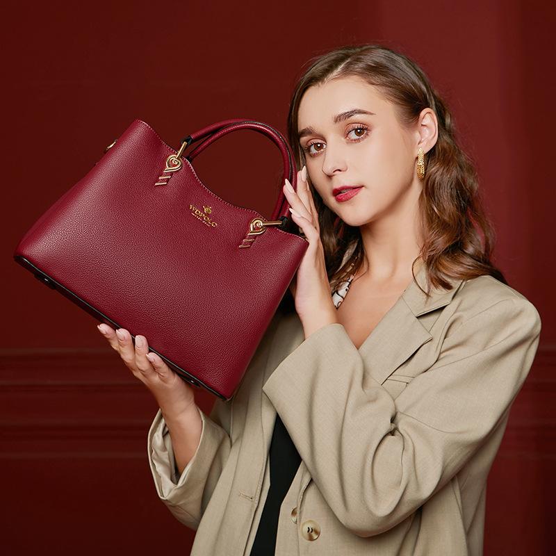 W. D. Сумка для мамы POLO, новинка 2023 года, свадебная сумка среднего возраста, красная сумка, великолепная женская сумка, женская сумка большой вместимости