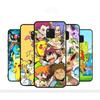 Чехол PK18 Pokemon Black Sofe для iPhone 16 15 Plus 14 13 Pro 8 SE XR XS Max P30 Nova 5T Y5P Y6 Y7 Y8P Y9 Realme C30 C33 C31 VIVO Y36 V27