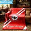 Custom Name Brentford Football Club Crest Blanket Bedding Blanket for Women Men, Soft Throw Blankets for Couch,Bed, Picnic, Christmas Gifts