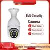360° Panoramic HD Night Vision WiFi Bulb Camera for Remote Home Monitoring