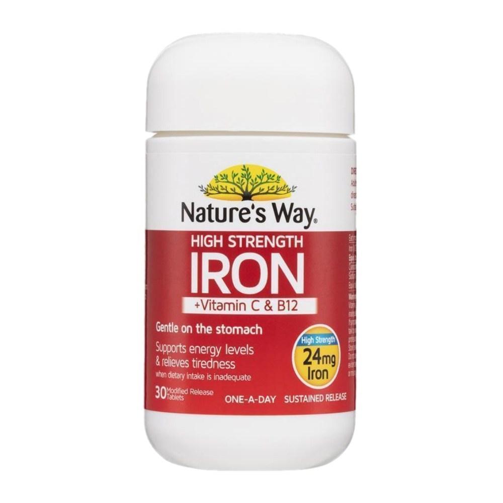 High Strength Iron Australia Nature's Way Iron Nature's Way 30 Tablets 1 pcs