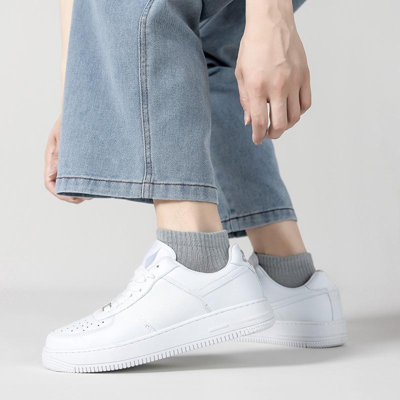 Мужские короткие носки, Весенне-летние короткие хлопковые носки, Модные мужские спортивные носки-лодочки с низким вырезом, Мужские дышащие, влагоотводящие, с низким верхом