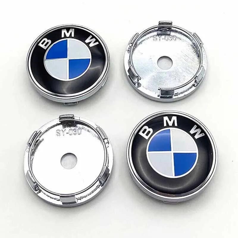 4 шт. 56 мм/60 мм/68 мм Колпачки центра колеса для BMW–Подходят для X1 X3 X5 E70 E71 X6 M3 F30 F20 F10 F11 G30 E36 E46 E53 E90 E91 E60 E61 E93