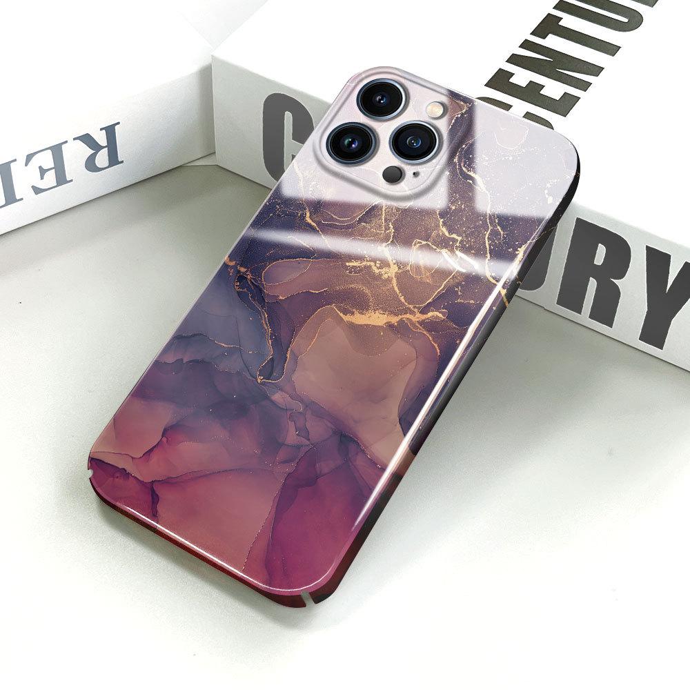 Модный стильный чехол для телефона Feilin с мраморным узором для iPhone 14 13 Mini 12 Pro Max 7 8 SE XR, противоударный ультратонкий твердый чехол