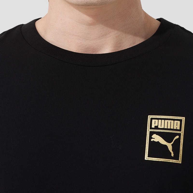 PUMA T Shirts Men's Black Crew Neck Moderate 689270-01