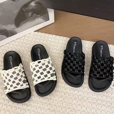 Обувь на толстой подошве Женская обувь Тапочки Мягкая подошва Перфорированные шлепанцы