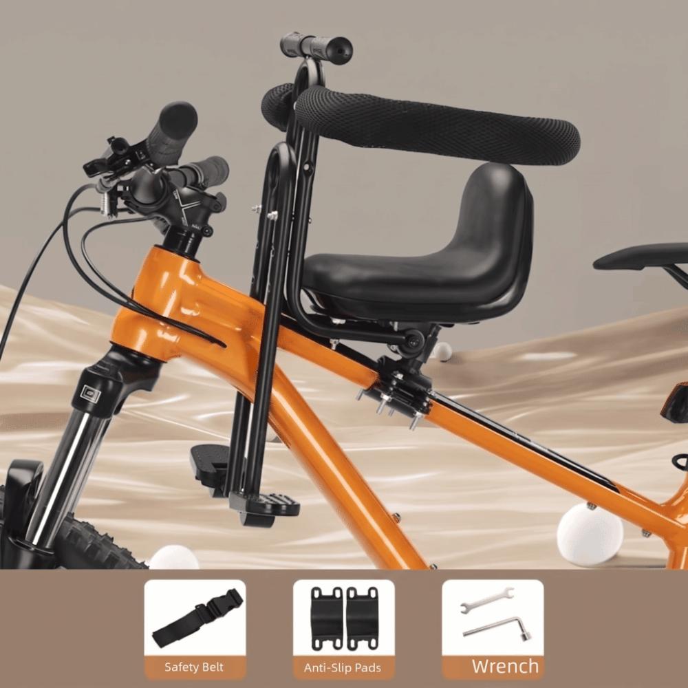 Front Mounted Bike Child Seat Full Surround Safety Mountain Bike Child Seat Folding Bike Use