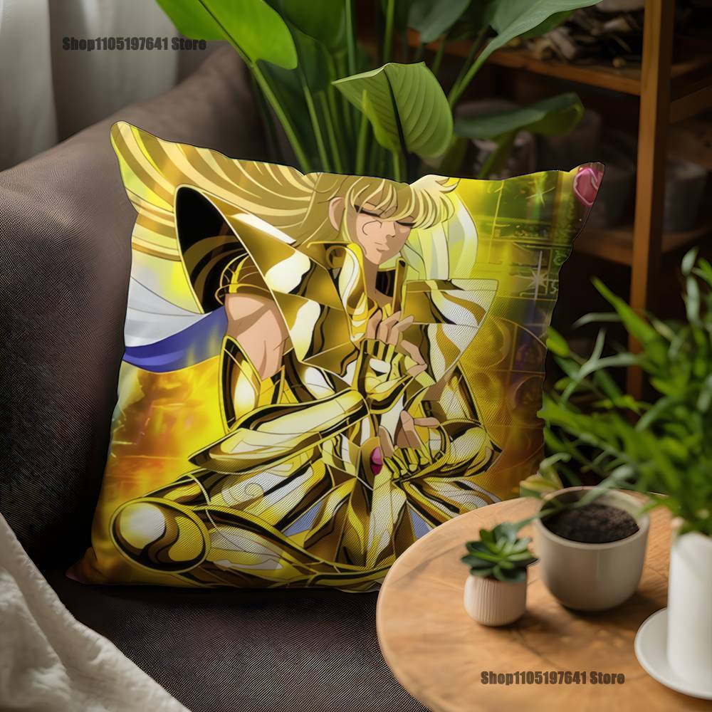 Чехол для подушки Saint Seiya Дева Шака для декора дивана, автомобиля, офиса, комнаты, наволочка с принтом, украшения и защита