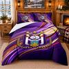 Printed 3Pcs Bedding Set Anderlecht FC Pattern Bed Sheet Pillowcase For Bedroom Decor