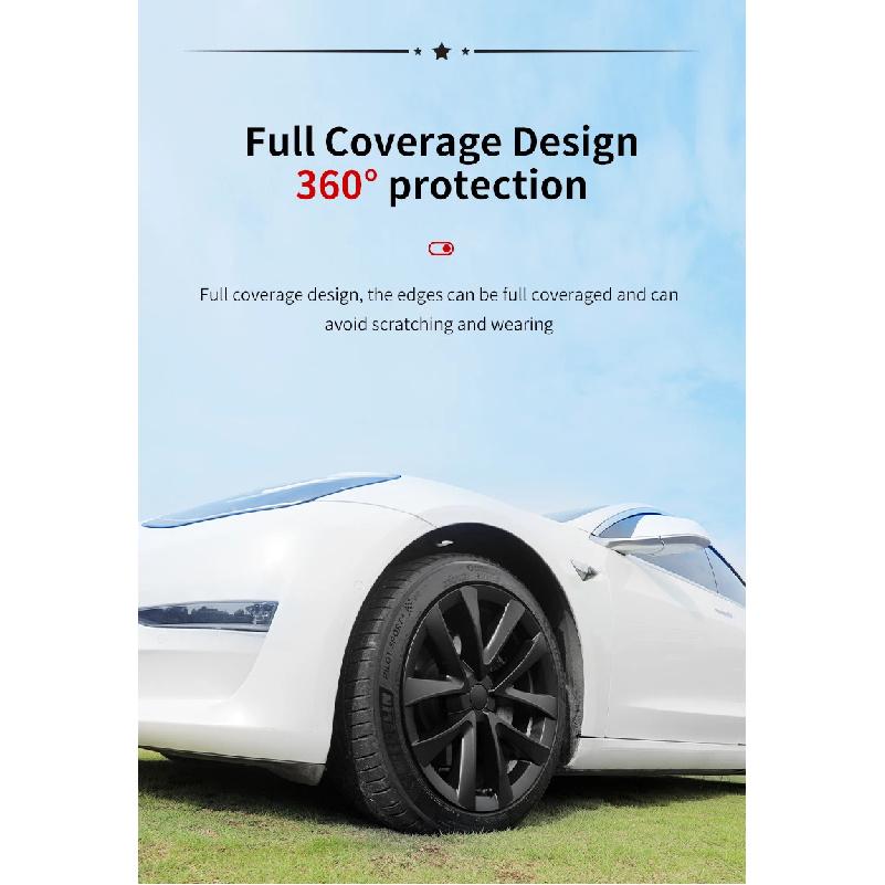 4 шт. Дизайн колпаков для Tesla Model 3 Полное покрытие диска 2023 18-дюймовый колпак колеса Arachnid Замена для Performance Автоаксессуары