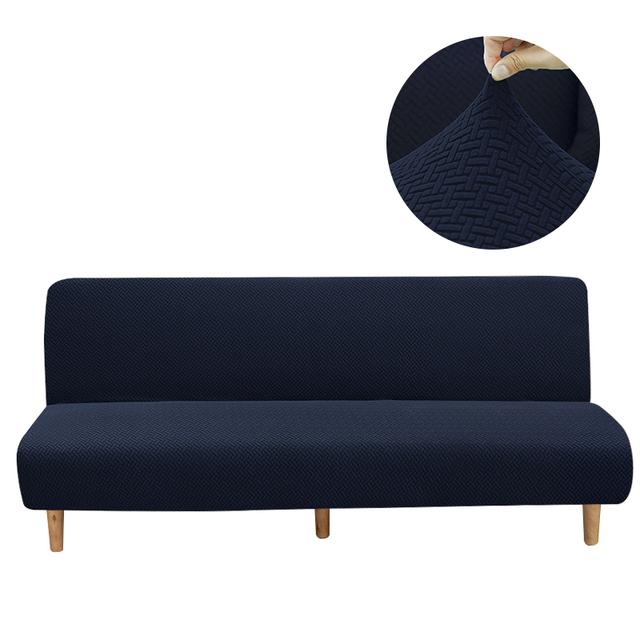 Чехол на диван-кровать из флиса, чехол для дивана без подлокотников для гостиной, эластичный складной диван, чехлы для дивана, чехлы для дома