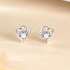 Love Stud Earrings Women's High-end New Year's Niche Earrings Birthday Gift