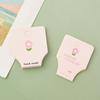 50Pcs Pink Flower Fold Packing Cardboard Display Cards For Handmade Necklace Bracelet Headwear Hairband Retail Hanging Labels