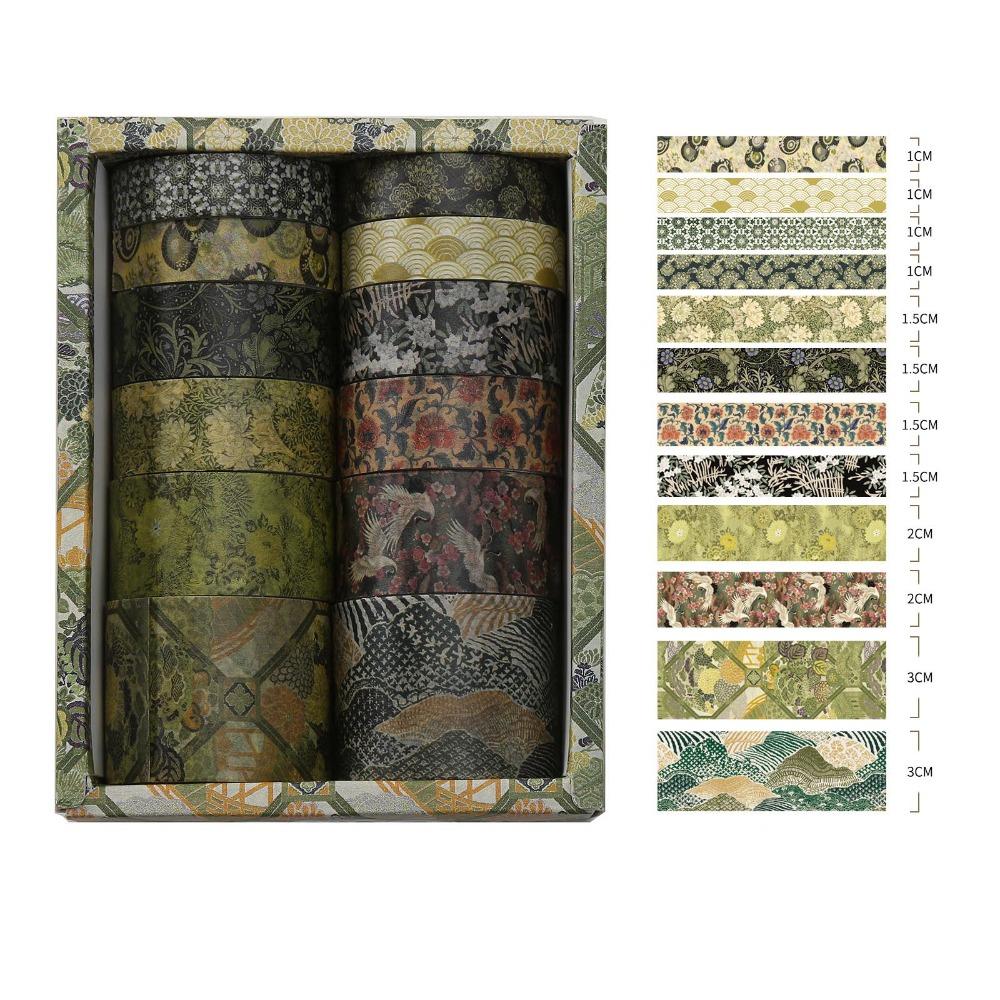 12Rolls DIY Decorative Tape Rolls Scrapbooking Wrapping Washi Tape Washi Tape Set DIY Projects