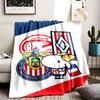 Club Deportivo Guadalajara Theme Personalized Outdoor Flannel Blankets Soft And Suitable For All Seasons Perfect For Sofas Beds And Camping