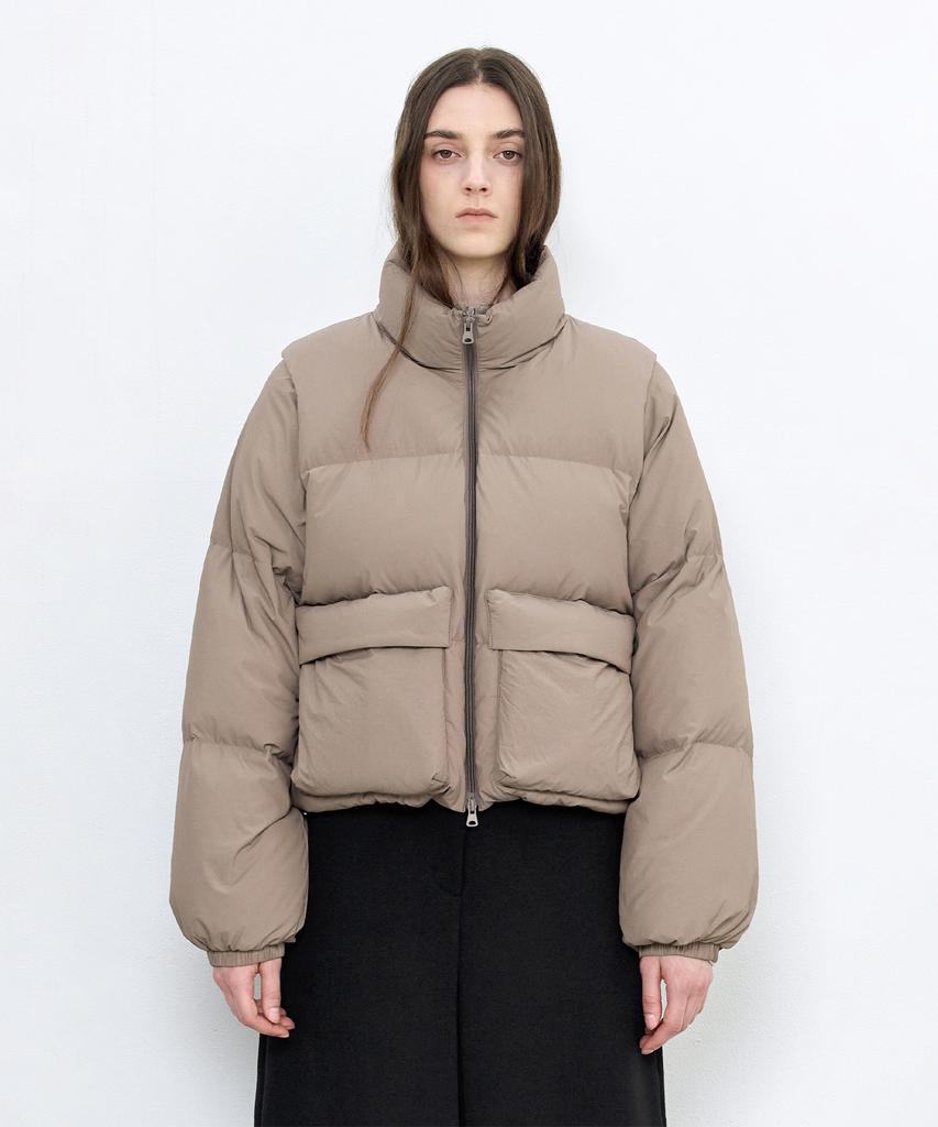 Insilence Women Hybrid Soft Down Jacket Beige