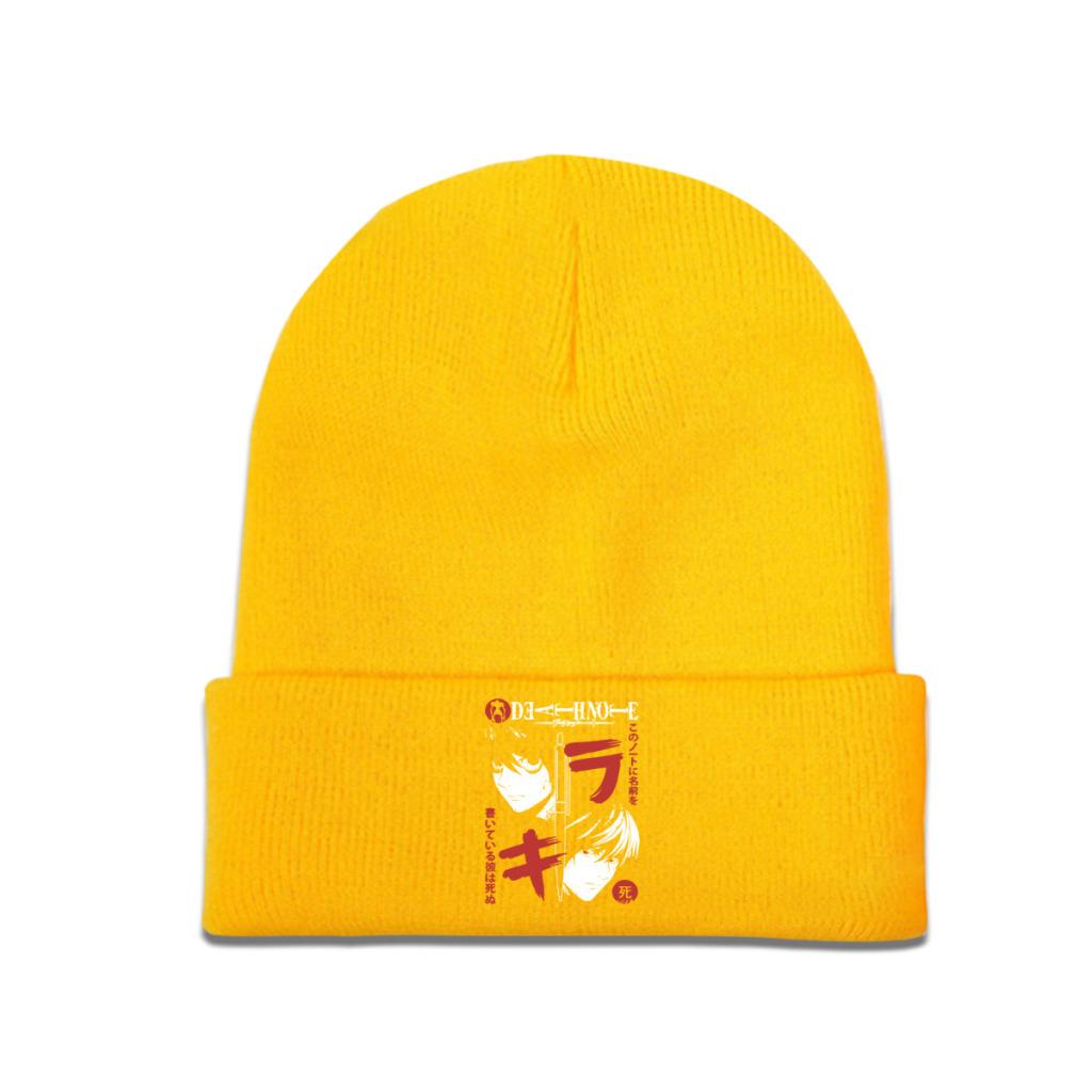 Вязаная шапка-карандаш Death Note, шапки, осенне-зимняя шапка, теплая шапка унисекс в стиле хип-хоп для женщин-унисекс, подарок