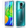 Защитный чехол - E.F.CONNECTION - Redmi Note 9 - ТПУ + Закаленное стекло - Гибкий - Ударопрочный