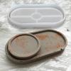 Oval Coaster Epoxy Resin Silicone Molds Mold Tools Storage Tray Production Homemade Crafts Desktop Decoration Pottery Arts Pots