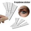 25 шт. трафарет для бровей, одноразовые быстрые инструменты для формирования бровей, руководство по картированию бровей для женщин и девочек, линейка, карта, вспомогательный шаблон