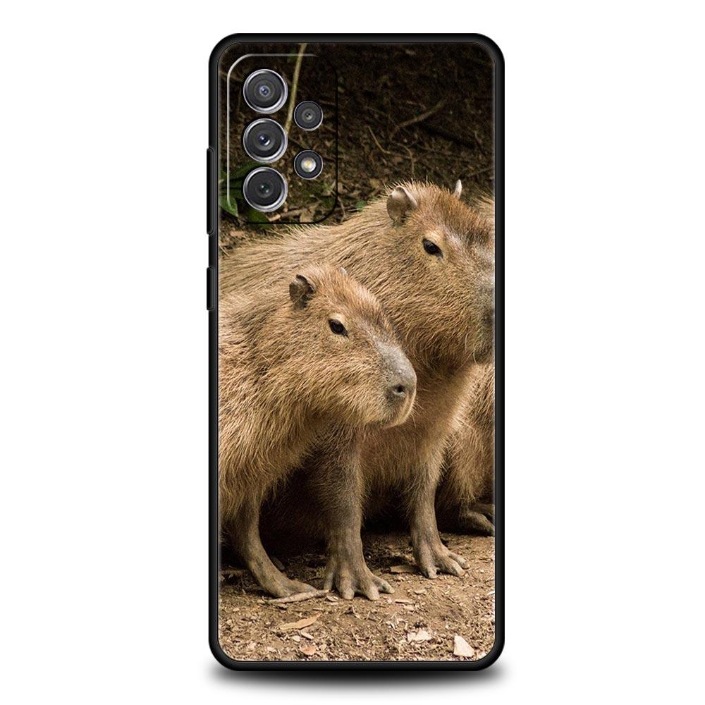 Cute Capybara Phone Case for Samsung Galaxy A51 A71 A21S A12 A11 A31 A41 A52 A32 A23 A33 A53 A73 A03S A13 5G A72 A54 A34 Cover