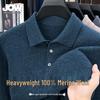 JOW Men's 100% Merino Wool Polo Sweater
