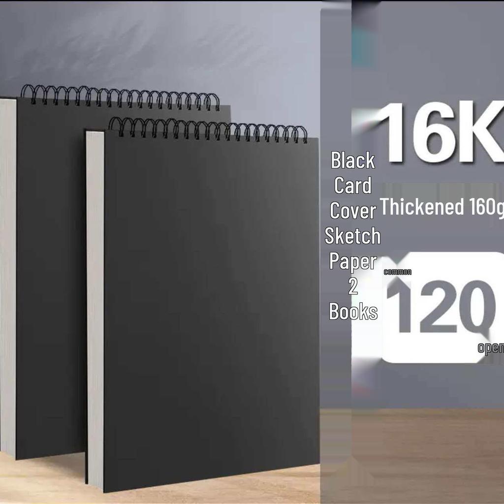 Плотный sketchbook в твердом переплете формата А4 - Идеально подходит для цветных карандашей, маркеров и акварельных ручек