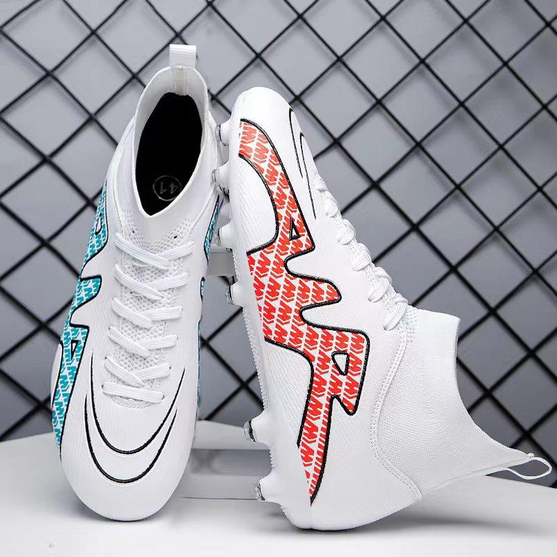 Футбольные бутсы мандаринки мужские и женские, с шипами для длинных и коротких ногтей, для учеников начальной и средней школы, детские высокие тренировочные