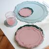 Exquisite Round Shape Cup Coaster Flexible Anti-scalding Silicone Cup Mat