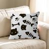Cool Black Cat GATOS Prints Personalized Pillow Dust Cover Bedroom Kids Party Decoration Pillowcase Birthday Children Gift