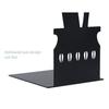 Metal Book Ends for Shelves Black Kitchen Essentials Design Bookends for Home Office Decor Heavy Duty Non-skid Book Ends Stationery Supplies