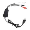 USB 2.0 USB Sound Capture 3.5mm Port MP3 Converter Adapter Audio Capture Card  Home Studio Use