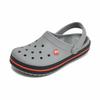 Сандалии-тапочки Crocband Clog Slipper светло-серые 11016 01u