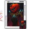 DIY 5D Diamond Painting Halloween Scary Pumpkin Head Man Cross Stitch Kit Full Drill Embroidery Mosaic Art Picture of Rhinestones Gift