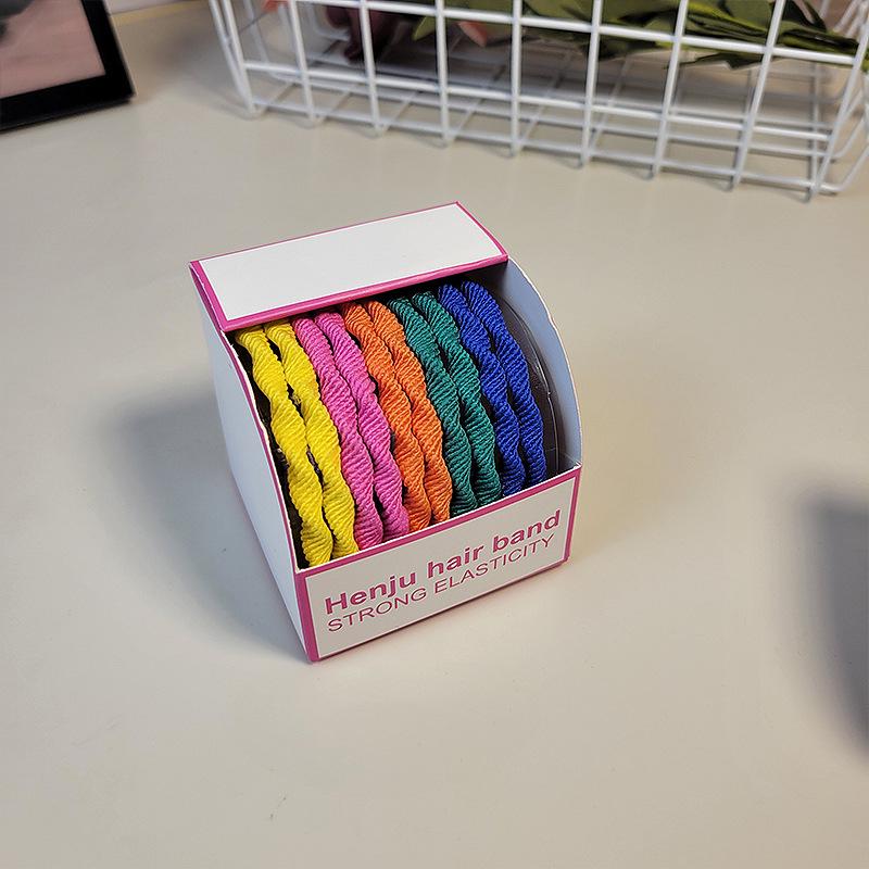 Высокоэластичные женские толстые бесшовные резинки для волос - прочный корейский стиль