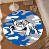 Bulldogs Team Crest Design Round mat Home Decor, Chair rug For livingroom,Bedroom, doormat home decor Birthday Gift Christmas Gifts