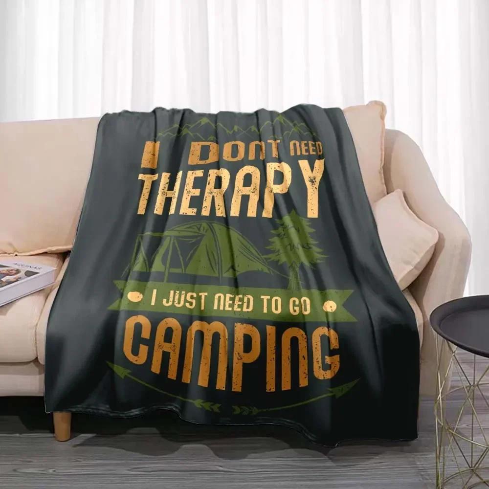 Модное одеяло Лето Счастливый кемпер Кемпинг Плед Кровать Диван Офис Кондиционер Мягкий Отдых Путешествия Настраиваемый Плед