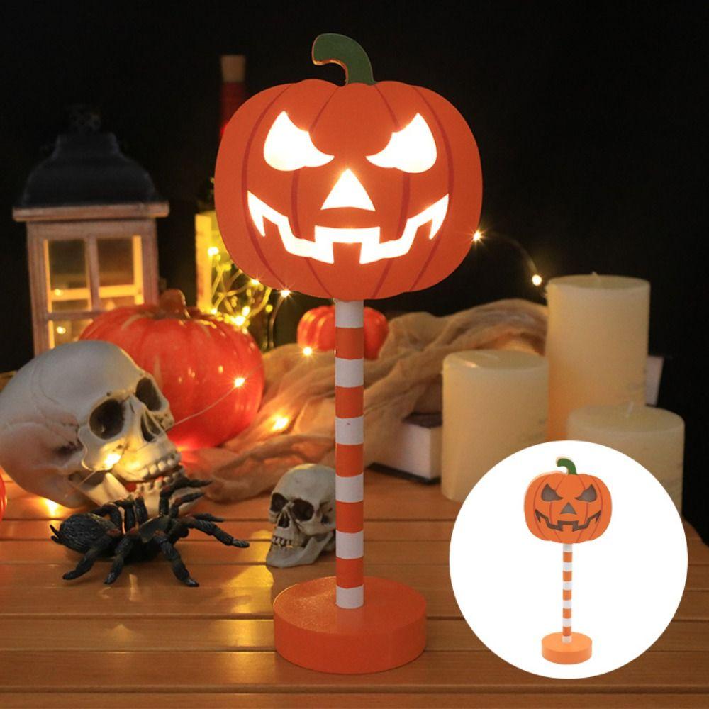 Atmosphere Lamp Ghost Festival Modeling Lamp LED Pumpkin Ornament Lantern Party Desk Ornament