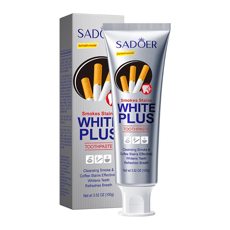 SADOER Whitening Toothpaste for Stain Removal, Fresh Breath, and Gum Care 100g