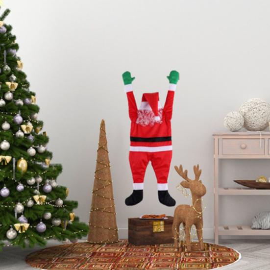 Светящийся подвесной Санта-Клаус, большой, поднимающийся Санта-Клаус, украшение для одежды, забавный, милый, рождественский кулон для двери автомобиля дома