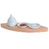 Kamidana No Sato: Modern Shinto Shrine, Lotus Leaf Shinto Table, Simple and Stylish Modern Shinto Shrine, Rubberwood, Offerings, Worship