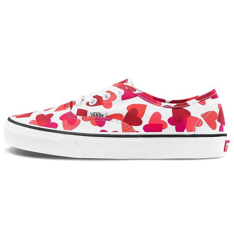 Vans Authentic Valentine Hearts Unisex Sneakers Red True-White Fuchsia-Purple VN0A348A40Q