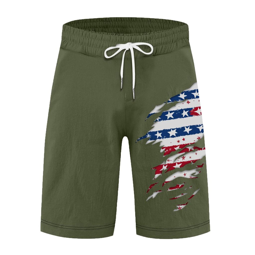 Мужские летние большие повседневные свободные спортивные брюки пляжные шорты