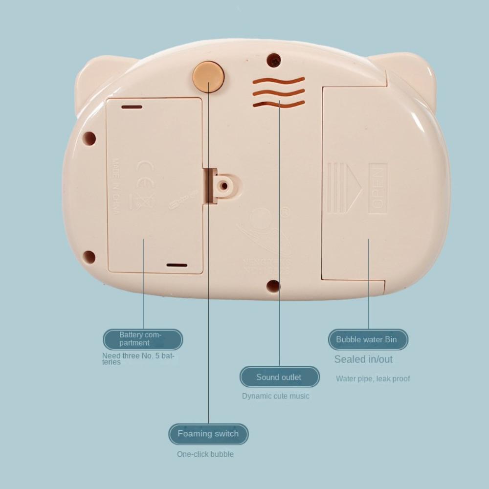 Автоматическая игрушка для создания мыльных пузырей Прочный мультяшный генератор пузырей Детская машина для пузырей Игры для вечеринок