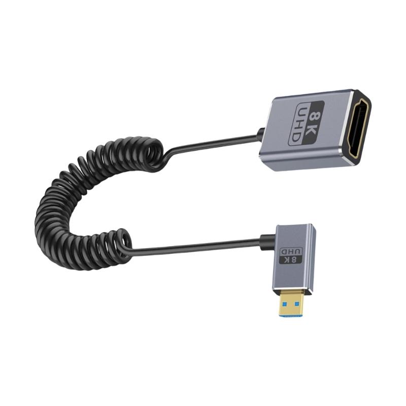 Версия 2.1 Кабель 8K60 Гц Micro-USB на Стандартный 48 Гбит/с Высокоскоростной Динамическая поддержка 4K120 Гц Коаксиальная конструкция Гибкий шнур