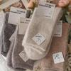 Yuanrunjia Women's Thick Wool Mid-Tube Rabbit Fur Socks - Warm & Soft Korean Style for Autumn/Winter