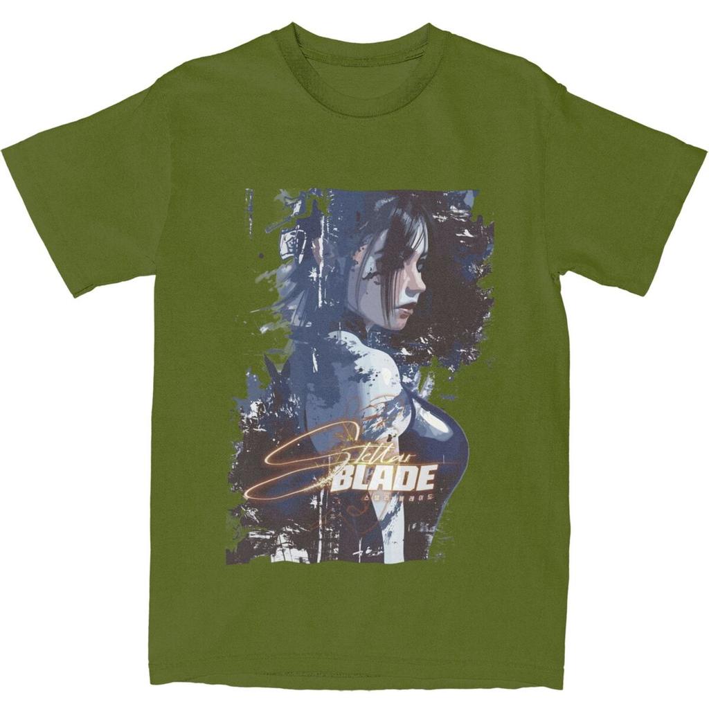 Мужские футболки с фанартами Stellar Blade, хлопковые топы, летняя футболка Y2K с коротким рукавом, футболка с круглым вырезом, новинка