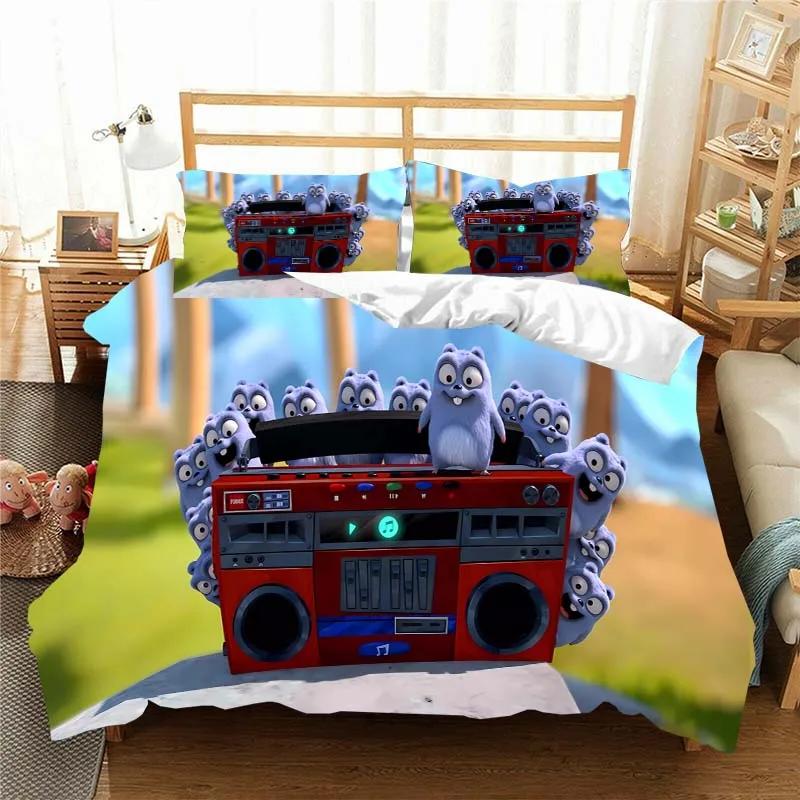 3D G-Grizzy And The Lemmings Bedding Set Duvet Cover Comforter Bed Single Twin Full Queen Youth Kids Girl Boys Gift Bed Sheets