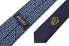 Галстук с небольшим цветочным узором, шелковый галстук, ширина меча, egg20s030, темно-синий x синий [Gaga Milano] Мужской галстук/узкий (Размер 7см) Z3119-6